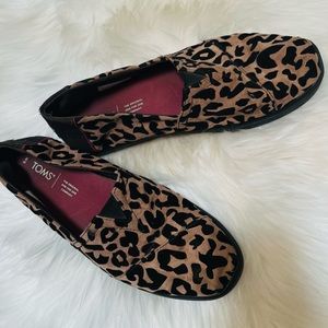 Toms Womens Alpargata Cupsole Leopard Print